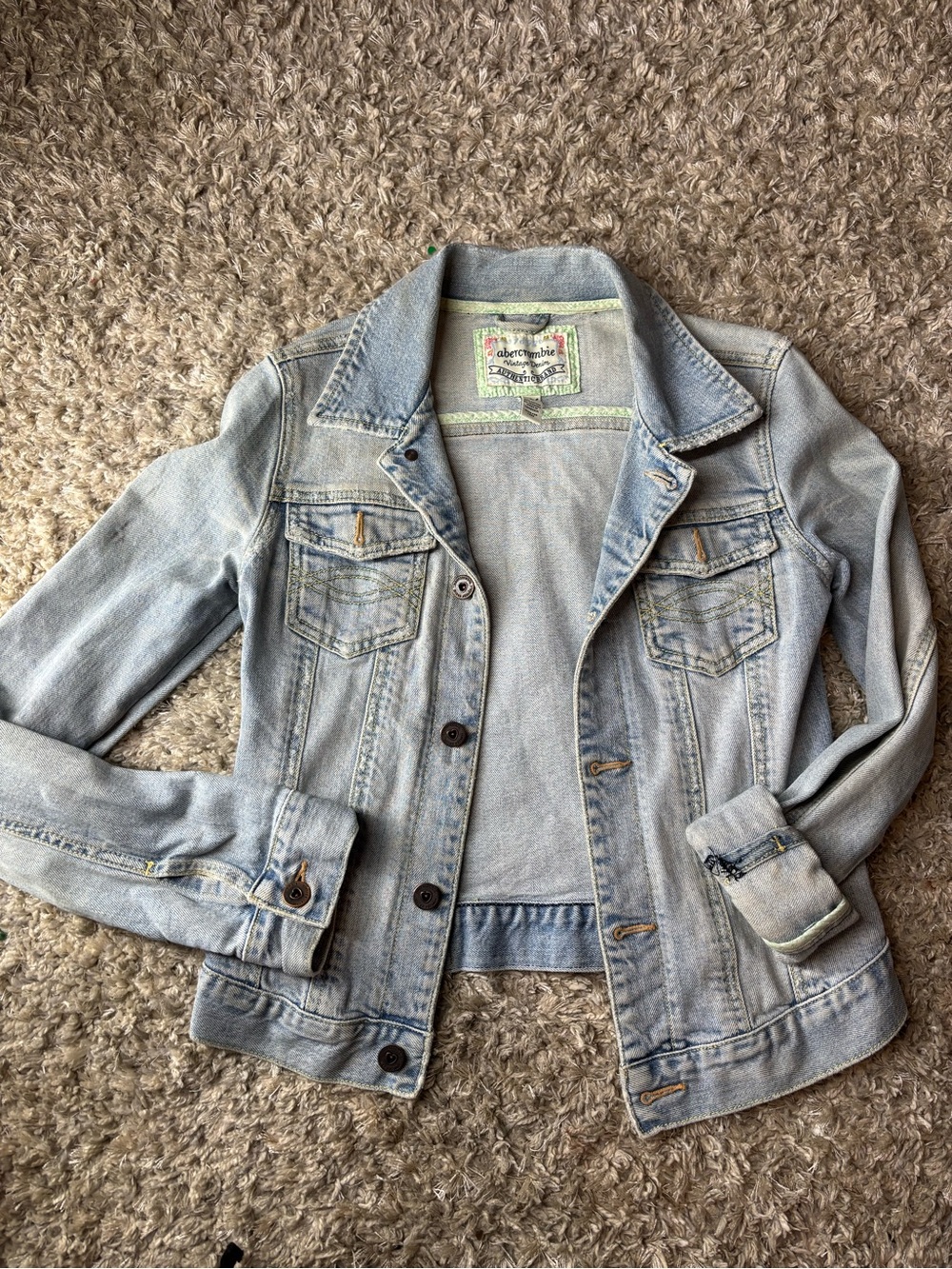 Light Wash Denim Jacket - girls